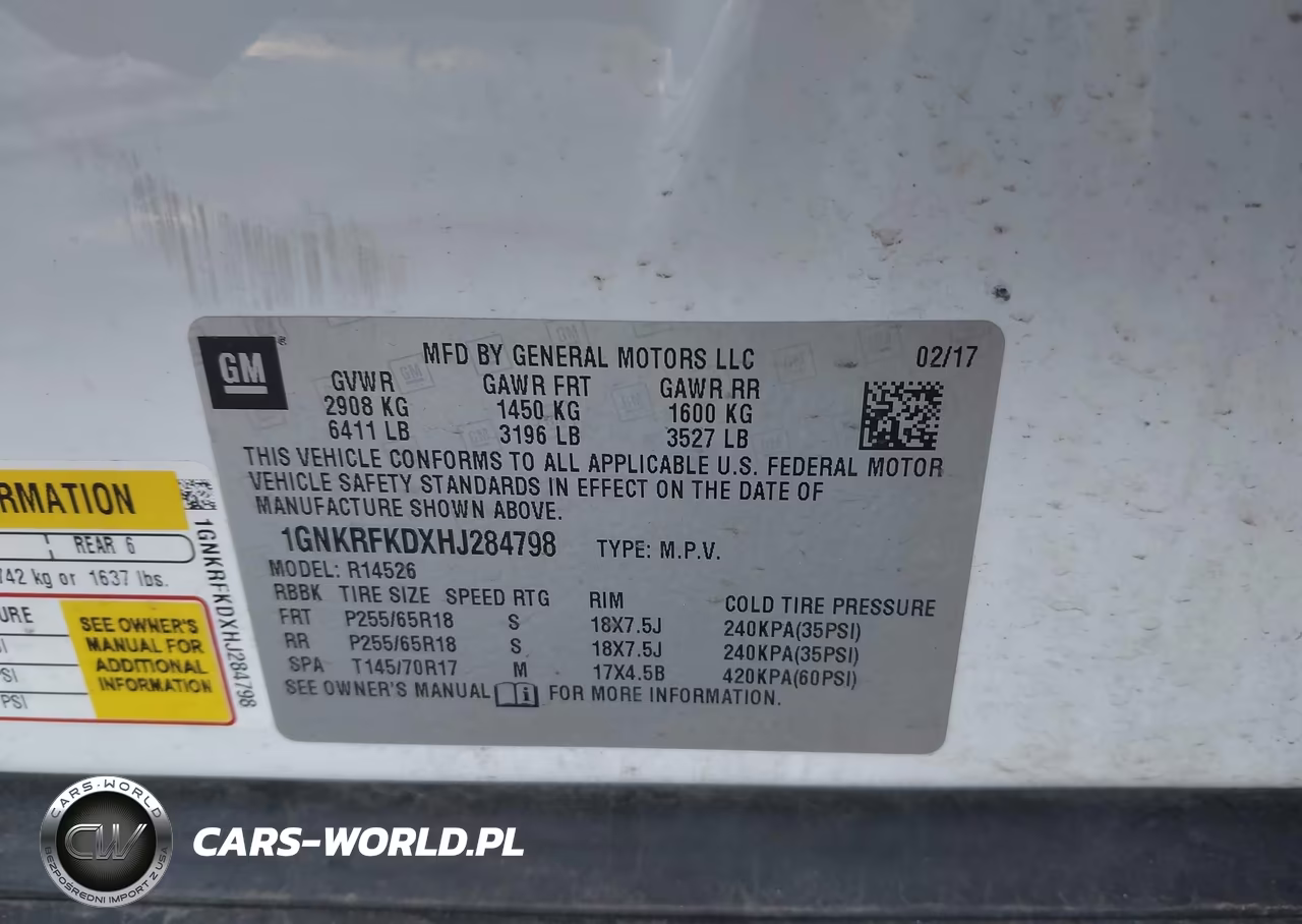 2017 Chevrolet Traverse Ls VIN:1GNKRFKDXHJ284798 - 9