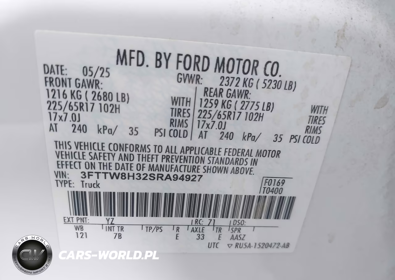 2025 Ford Maverick Xlt VIN:3FTTW8H32SRA94927 - 9