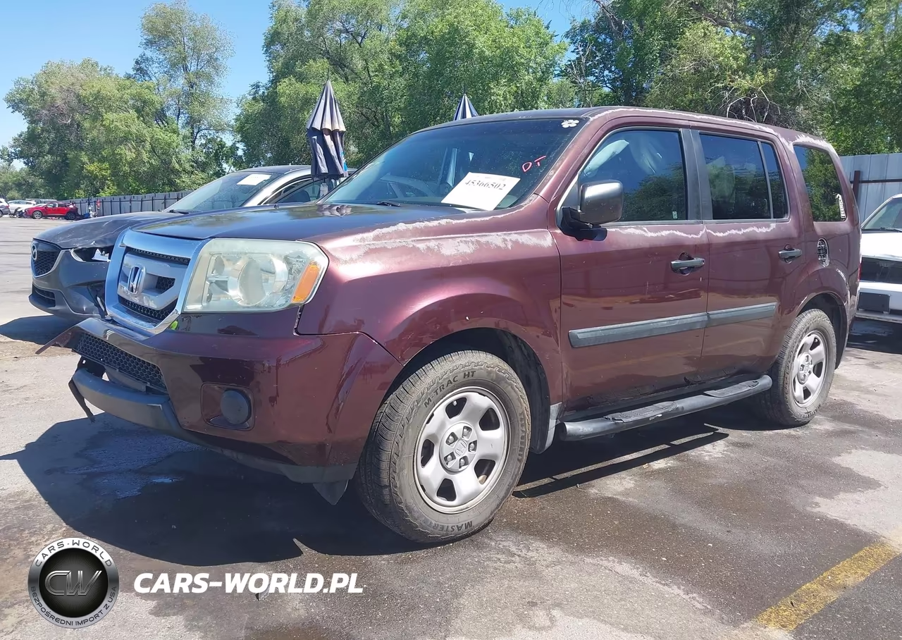 2010 Honda Pilot Lx VIN:5FNYF3H27AB010598 - 2