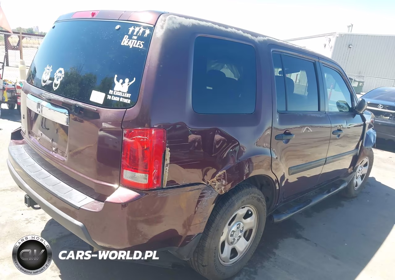 2010 Honda Pilot Lx VIN:5FNYF3H27AB010598 - 4
