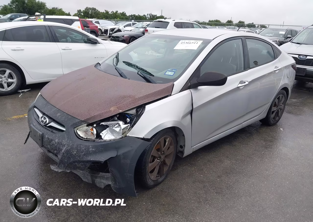 2012 Hyundai Accent Gls VIN:KMHCU4AE0CU235915 - 2