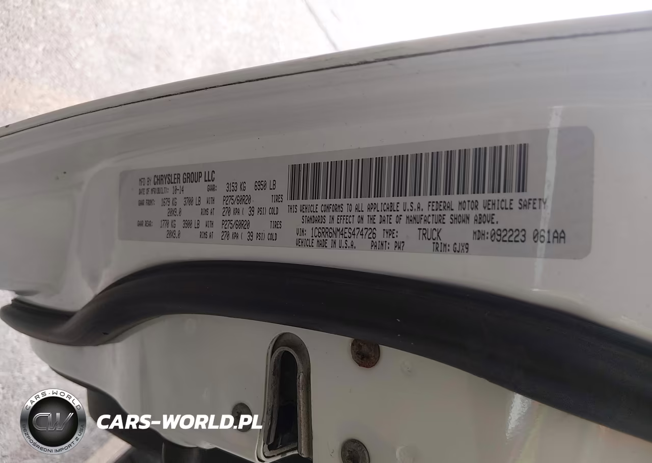 2014 Ram 1500 Laramie VIN:1C6RR6NM4ES474726 - 9