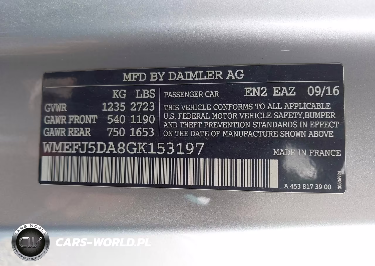 2016 Smart Fortwo Pure VIN:WMEFJ5DA8GK153197 - 9