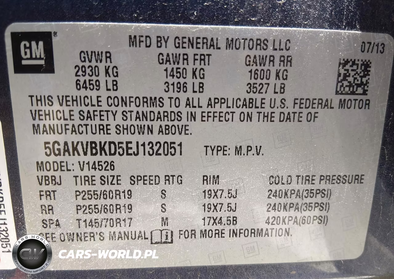 2014 Buick Enclave Leather VIN:5GAKVBKD5EJ132051 - 9