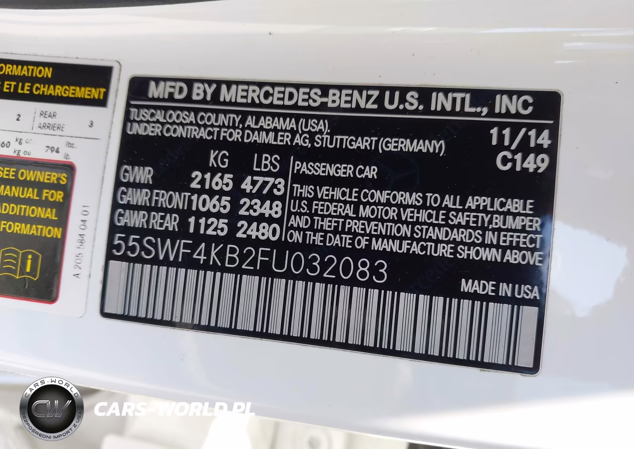 2015 Mercedes-Benz C 300 Sport 4Matic VIN:55SWF4KB2FU032083 - 9