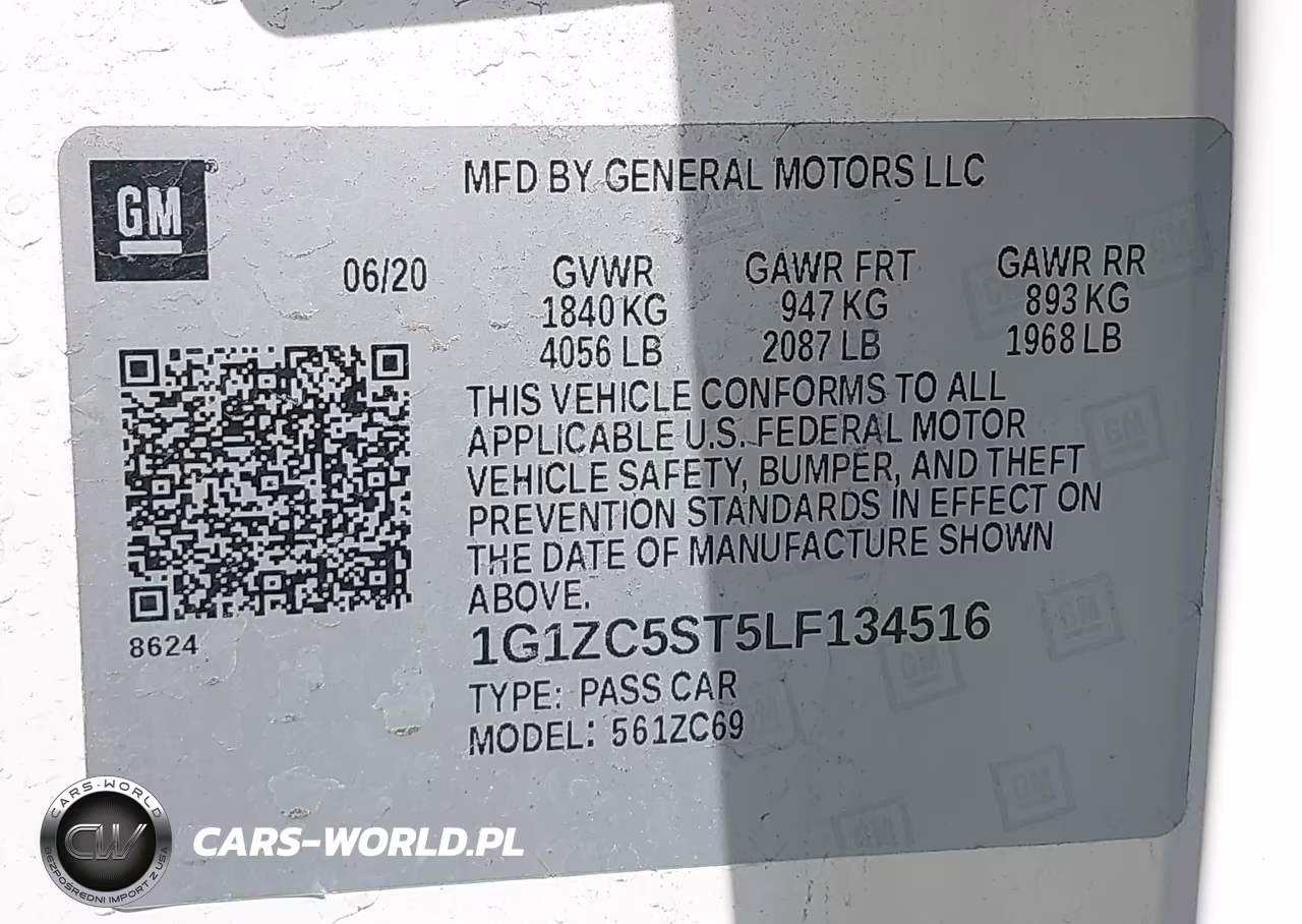 2020 Chevrolet Malibu Fwd 1Fl VIN:1G1ZC5ST5LF134516 - 9