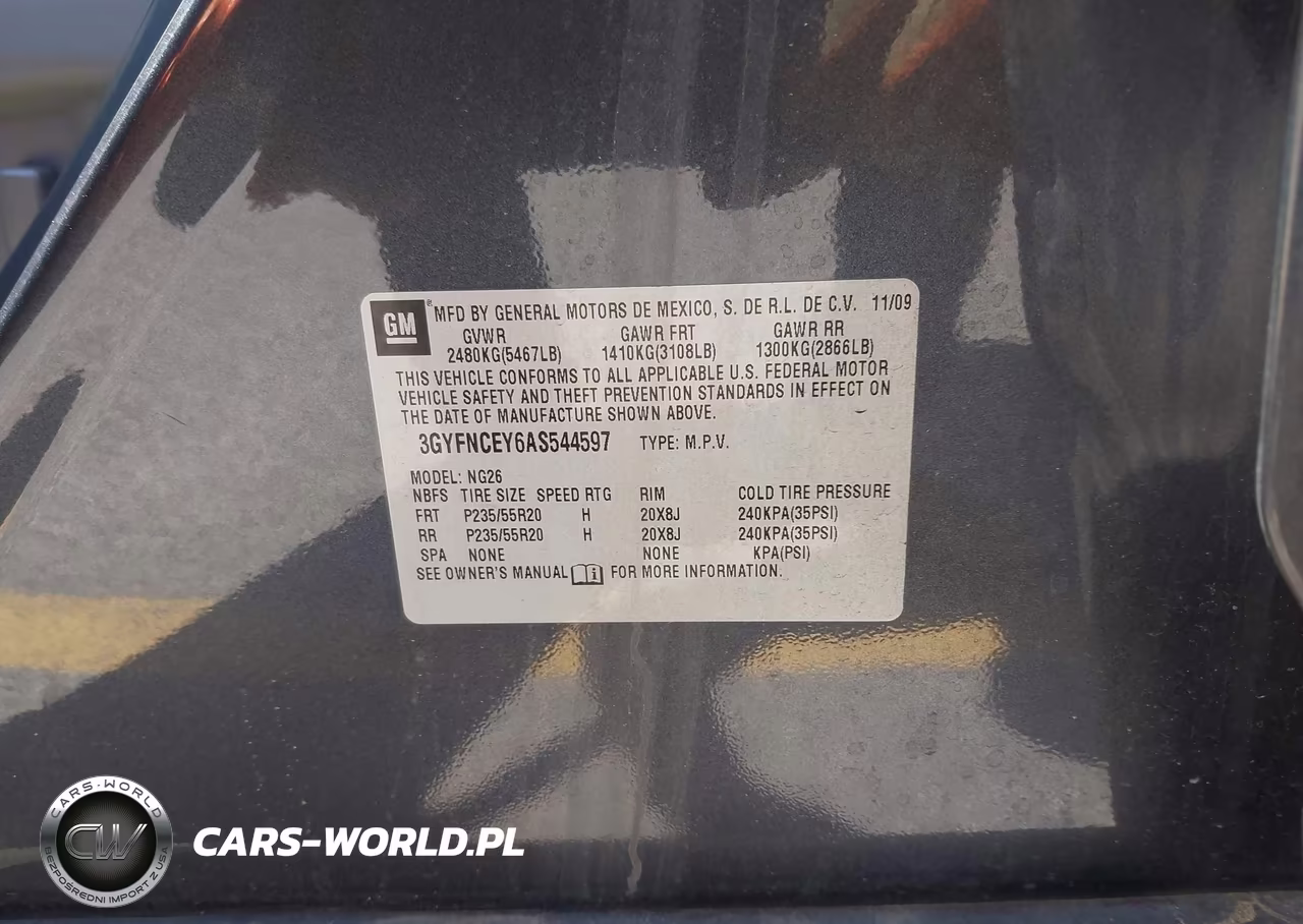 2010 Cadillac Srx Premium Collection VIN:3GYFNCEY6AS544597 - 9