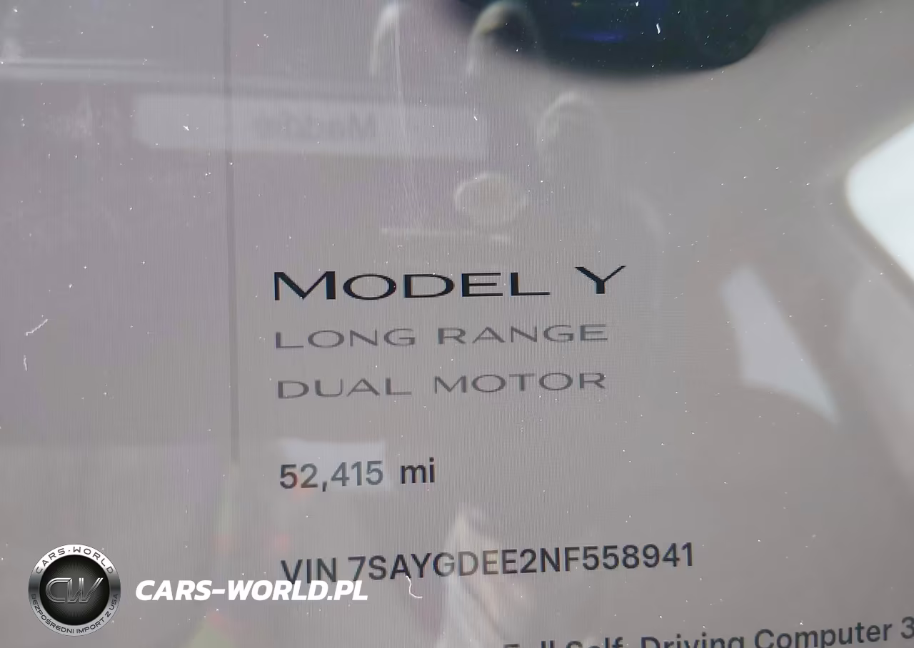 2022 Tesla Model Y Long Range Dual Motor All-Wheel Drive VIN:7SAYGDEE2NF558941 - 16