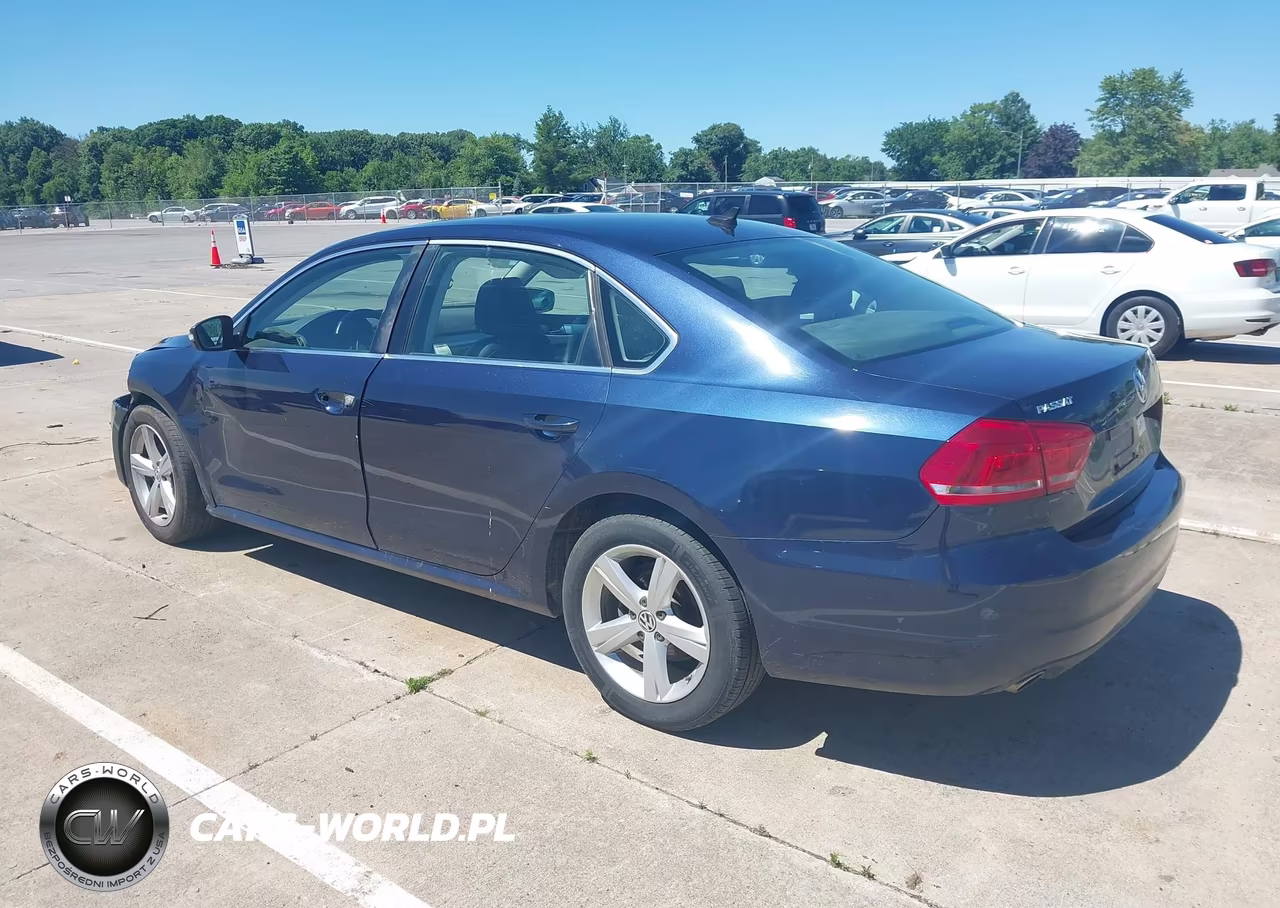 2013 Volkswagen Passat 2.0L Tdi Se VIN:1VWBN7A39DC000091 - 3