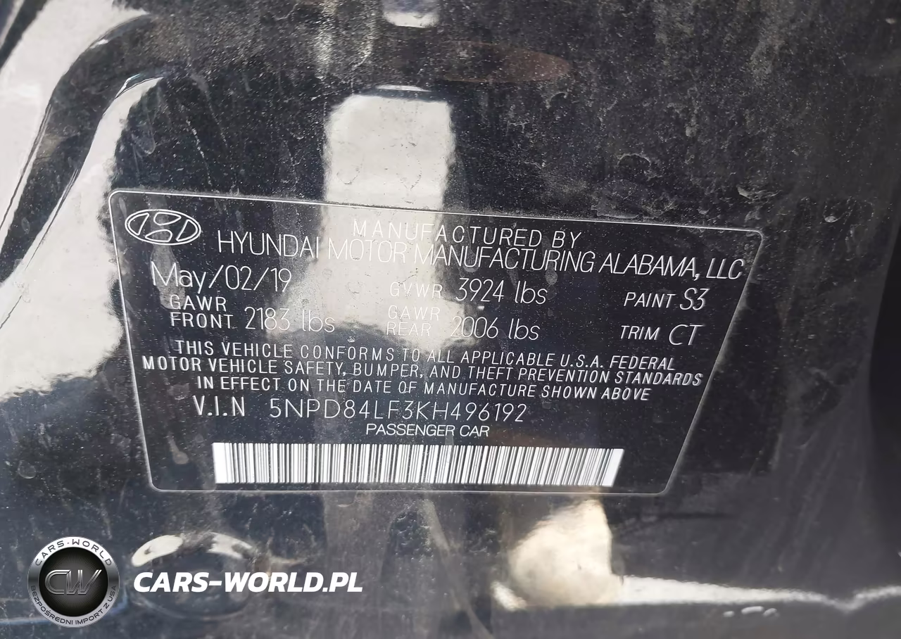 2019 Hyundai Elantra Value Edition VIN:5NPD84LF3KH496192 - 9