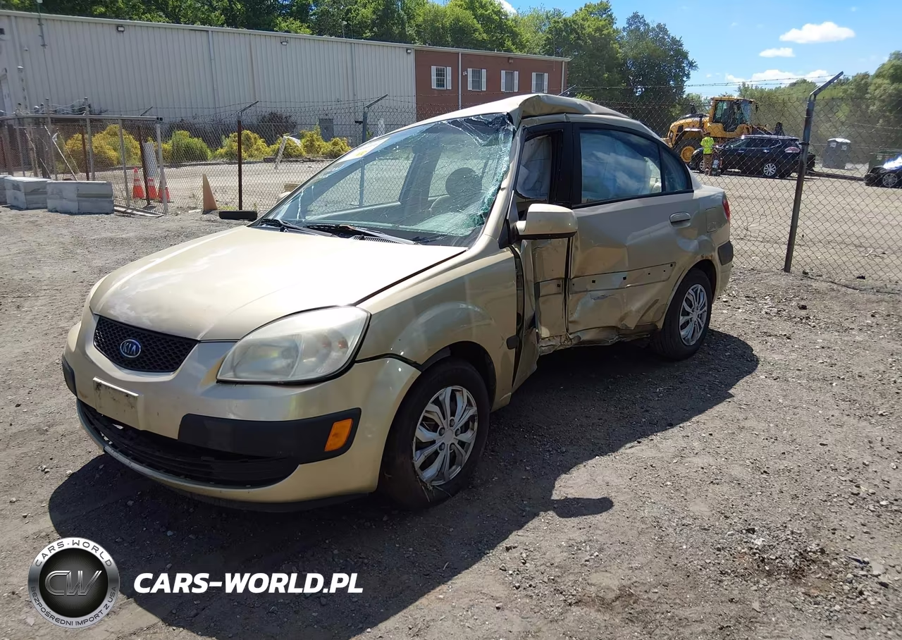 2007 Kia Rio Lx VIN:KNADE123376221791 - 2