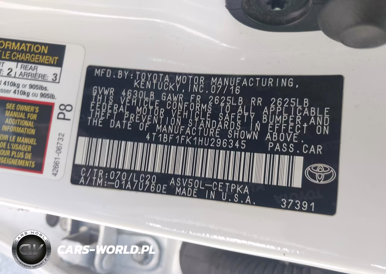 2017 Toyota Camry Xse VIN:4T1BF1FK1HU296345 - 9