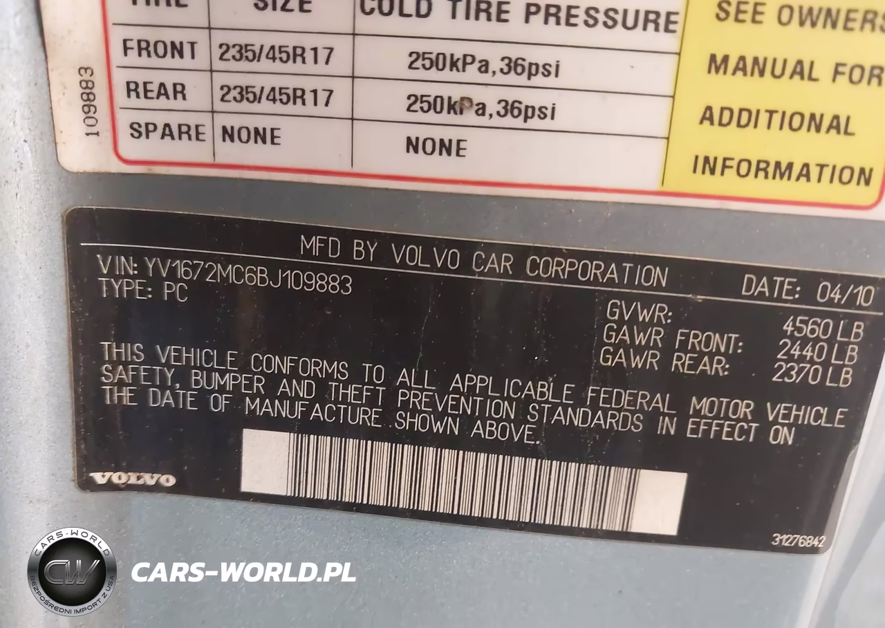 2011 Volvo C70 T5 VIN:YV1672MC6BJ109883 - 9