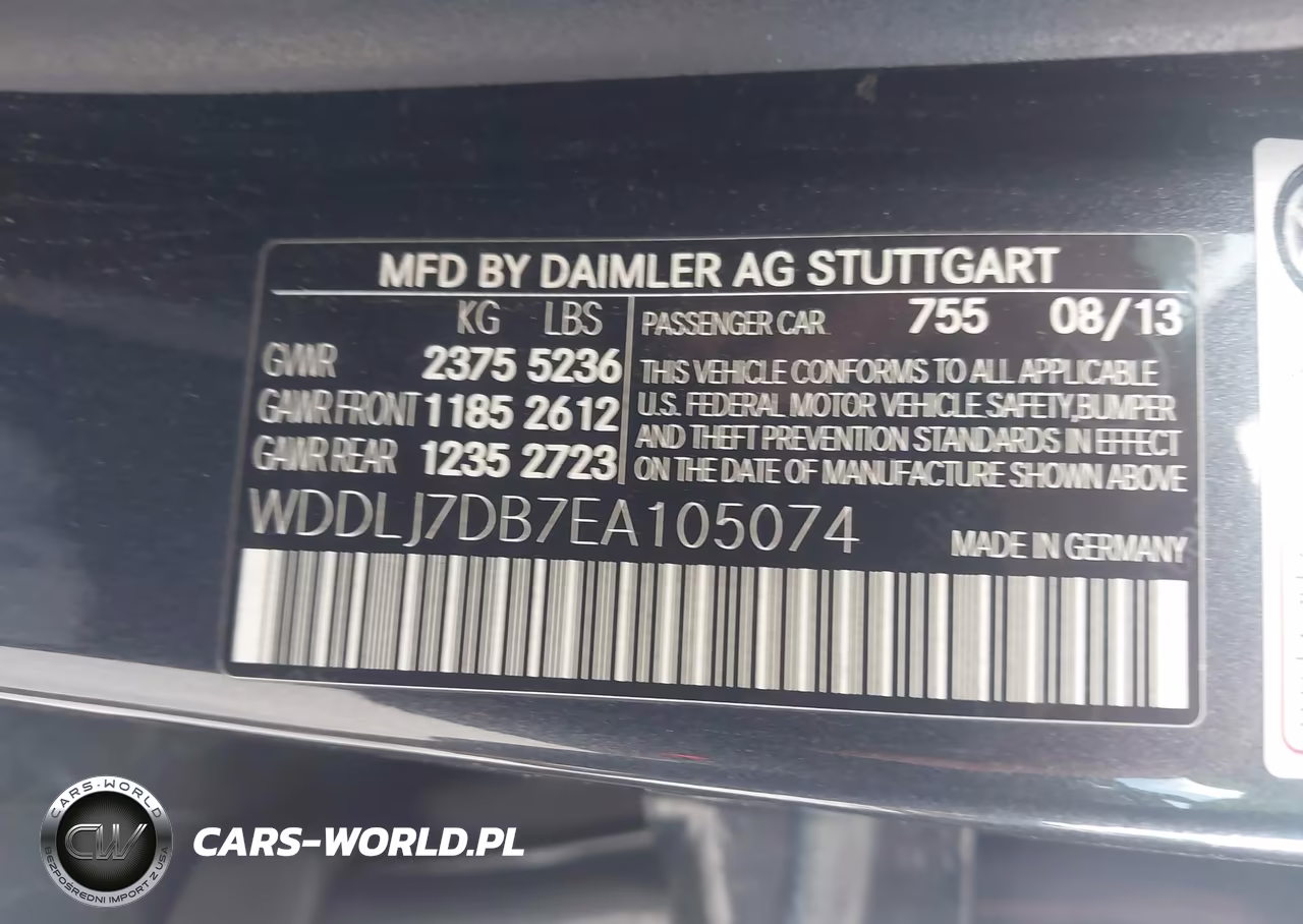 2014 Mercedes-Benz Cls 550 VIN:WDDLJ7DB7EA105074 - 9