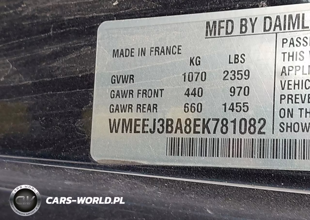 2014 Smart Fortwo VIN:WMEEJ3BA8EK781082 - 9