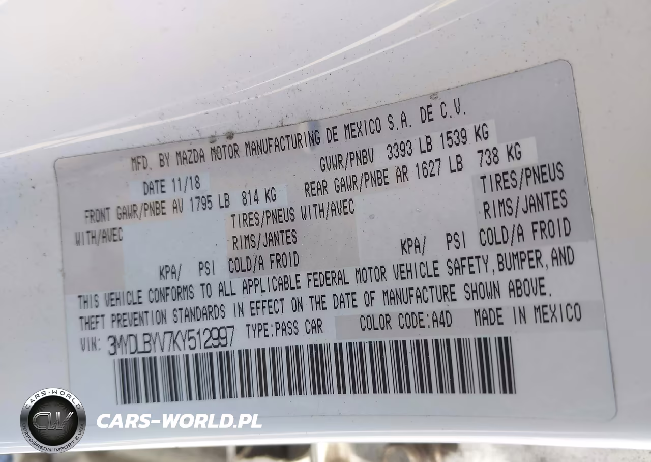 2019 Toyota Yaris L VIN:3MYDLBYV7KY512997 - 9