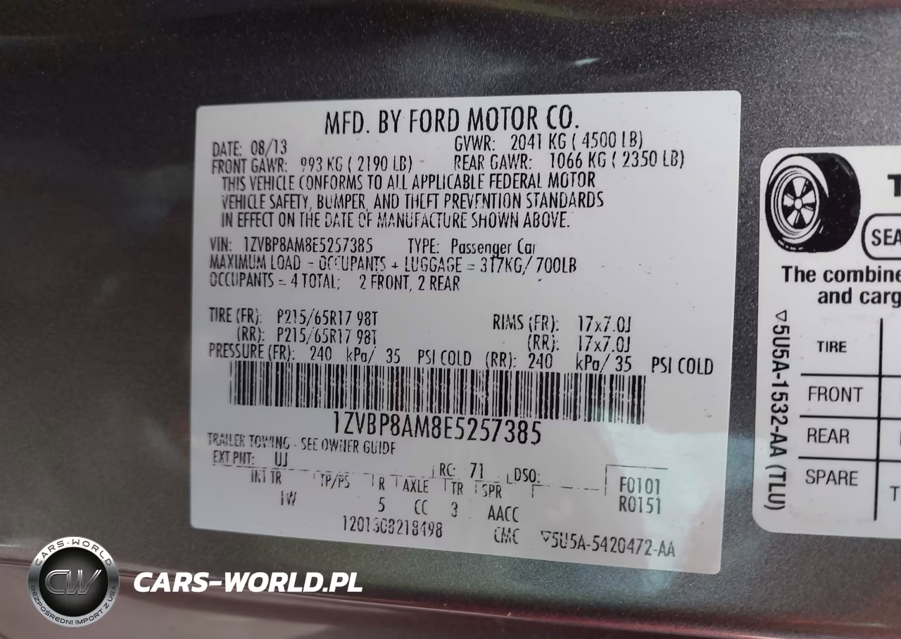 2014 Ford Mustang V6 VIN:1ZVBP8AM8E5257385 - 9