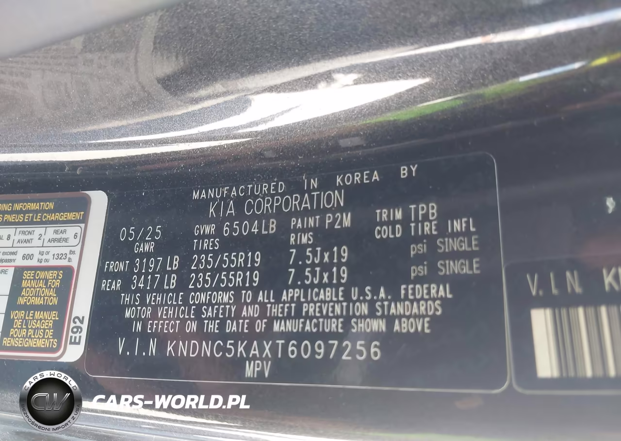 2026 Kia Carnival Mpv Hybrid Ex VIN:KNDNC5KAXT6097256 - 9