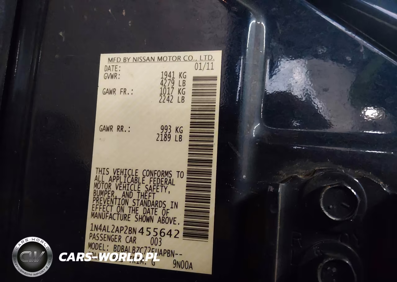 2011 Nissan Altima 2.5 S VIN:1N4AL2AP2BN455642 - 9