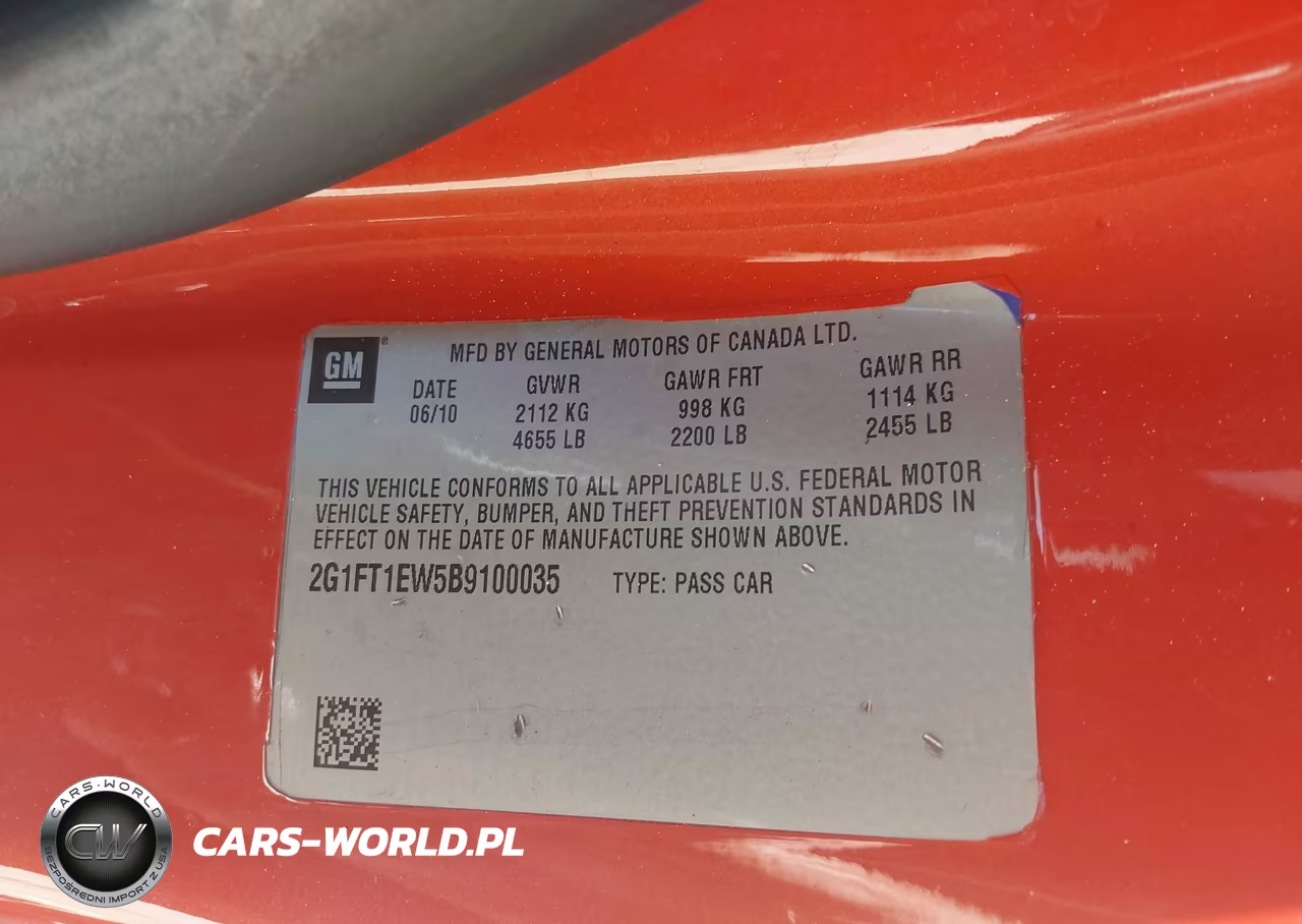 2011 Chevrolet Camaro 2Ss VIN:2G1FT1EW5B9100035 - 9