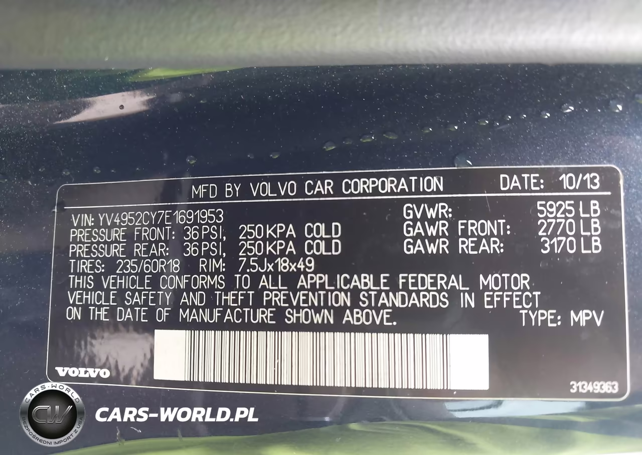 2014 Volvo Xc90 3.2-3.2 Platinum-3.2 Premier Plus VIN:YV4952CY7E1691953 - 9