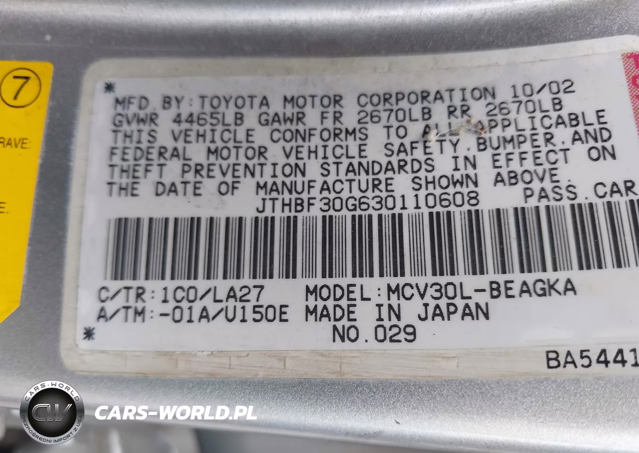 2003 Lexus Es 300 VIN:JTHBF30G630110608 - 9