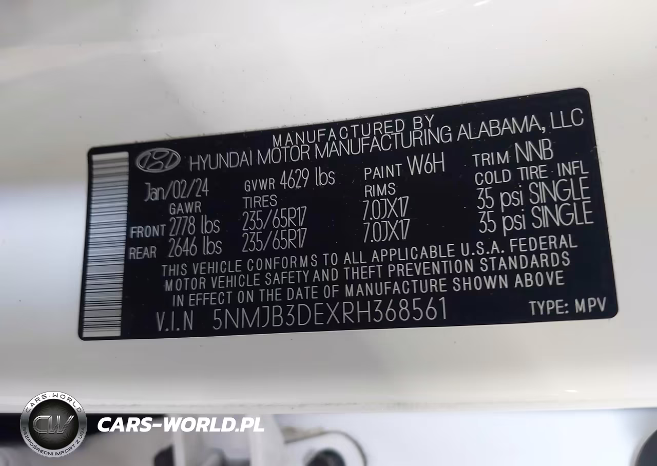 2024 Hyundai Tucson Sel VIN:5NMJB3DEXRH368561 - 9