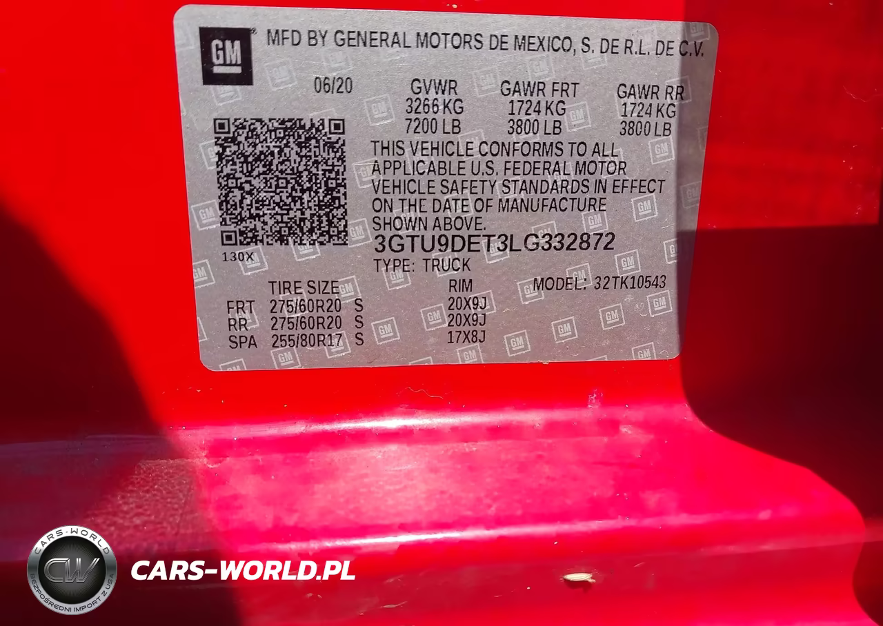 2020 GMC Sierra 1500 4Wd Short Box Slt VIN:3GTU9DET3LG332872 - 9