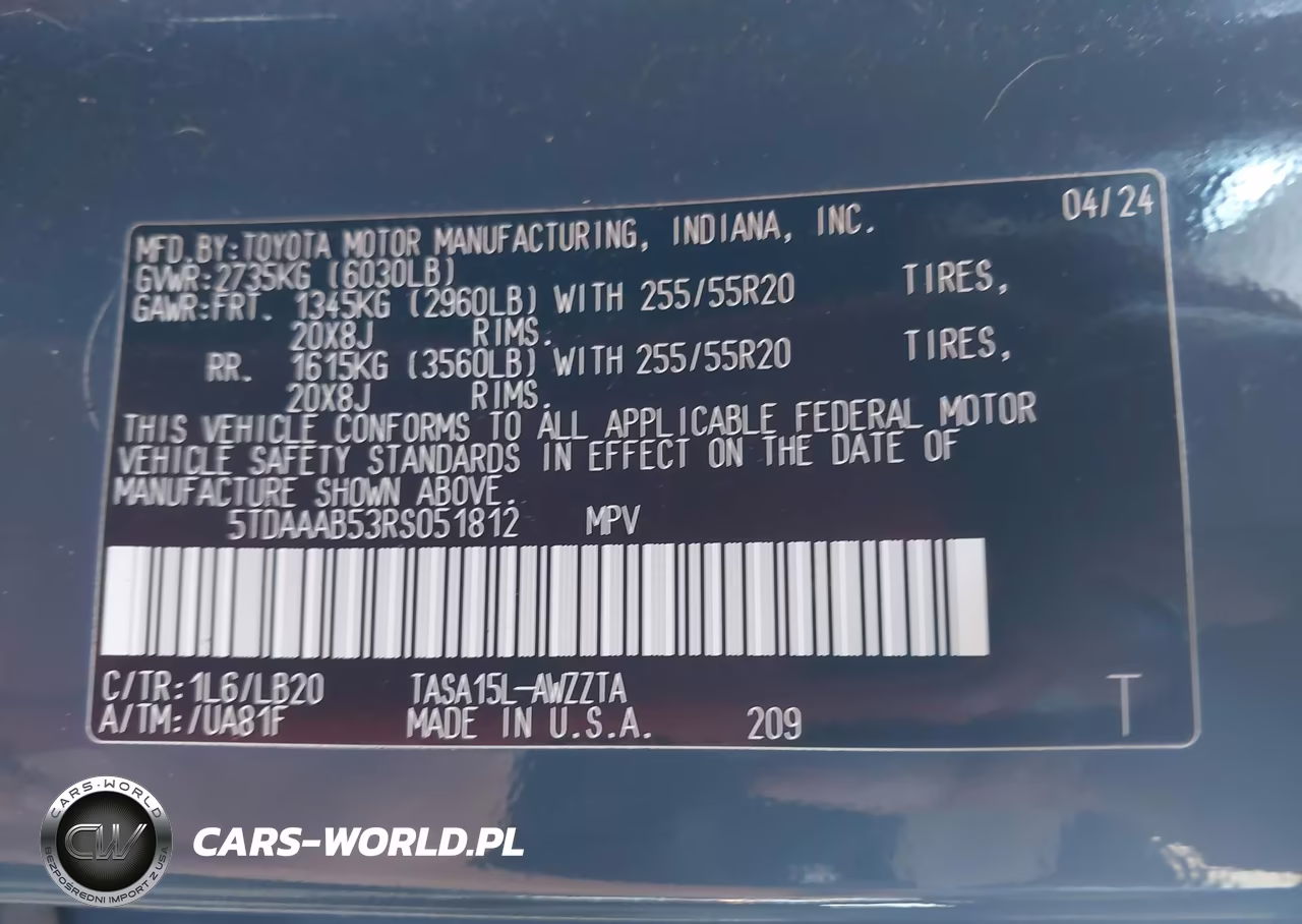 2024 Toyota Grand Highlander Platinum VIN:5TDAAAB53RS051812 - 9