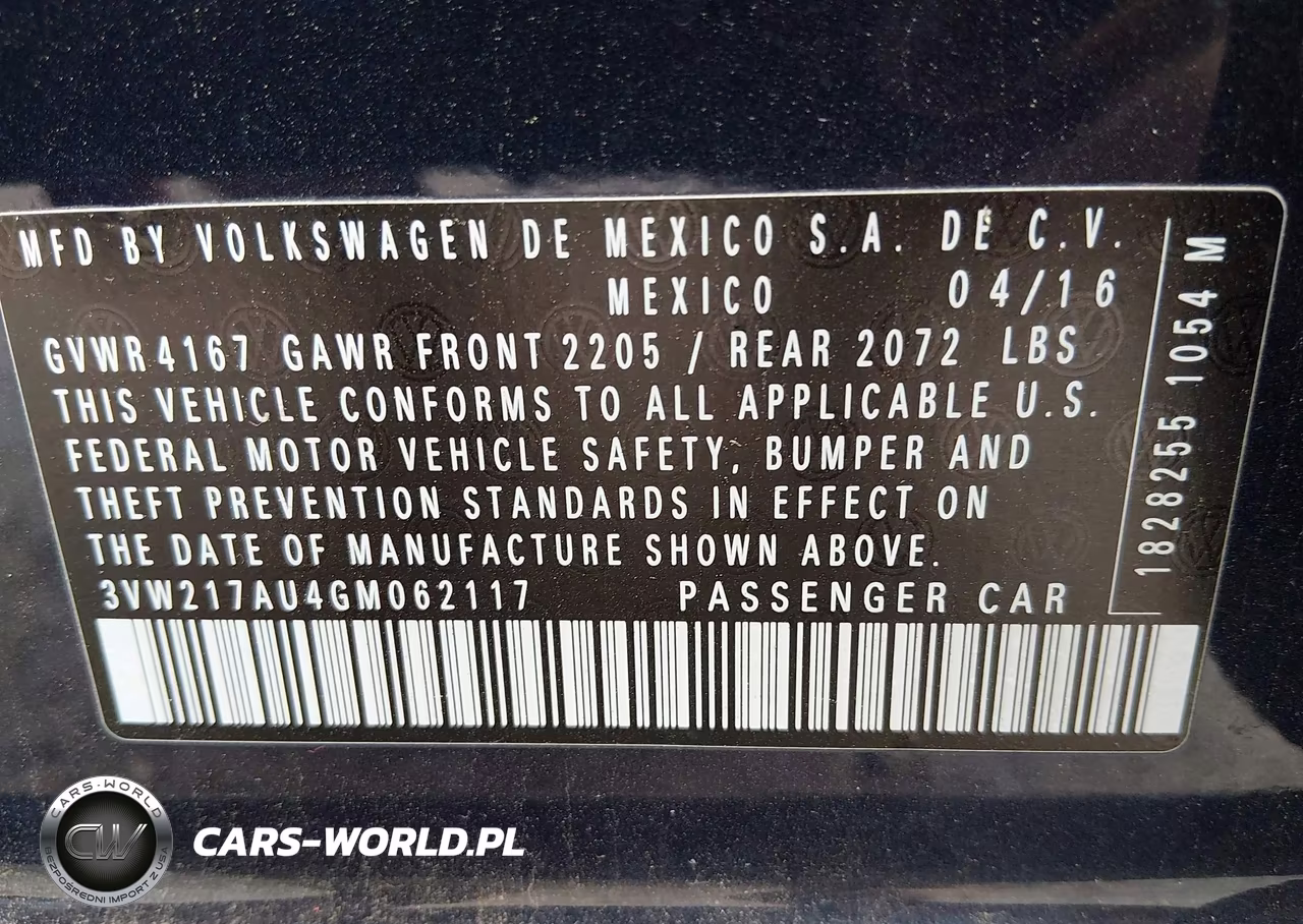 2016 Volkswagen Golf Tsi S 4-Door VIN:3VW217AU4GM062117 - 9