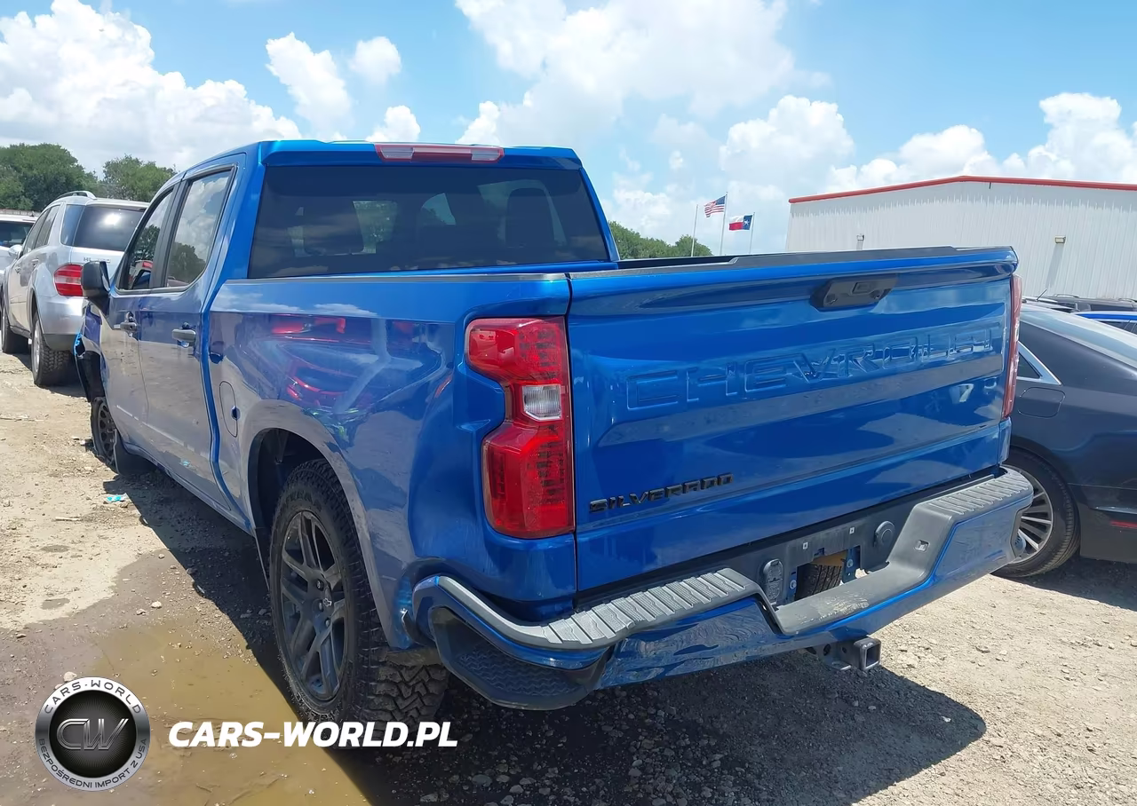 2022 Chevrolet Silverado 1500 2Wd Short Bed Custom VIN:1GCPABEK8NZ630966 - 3
