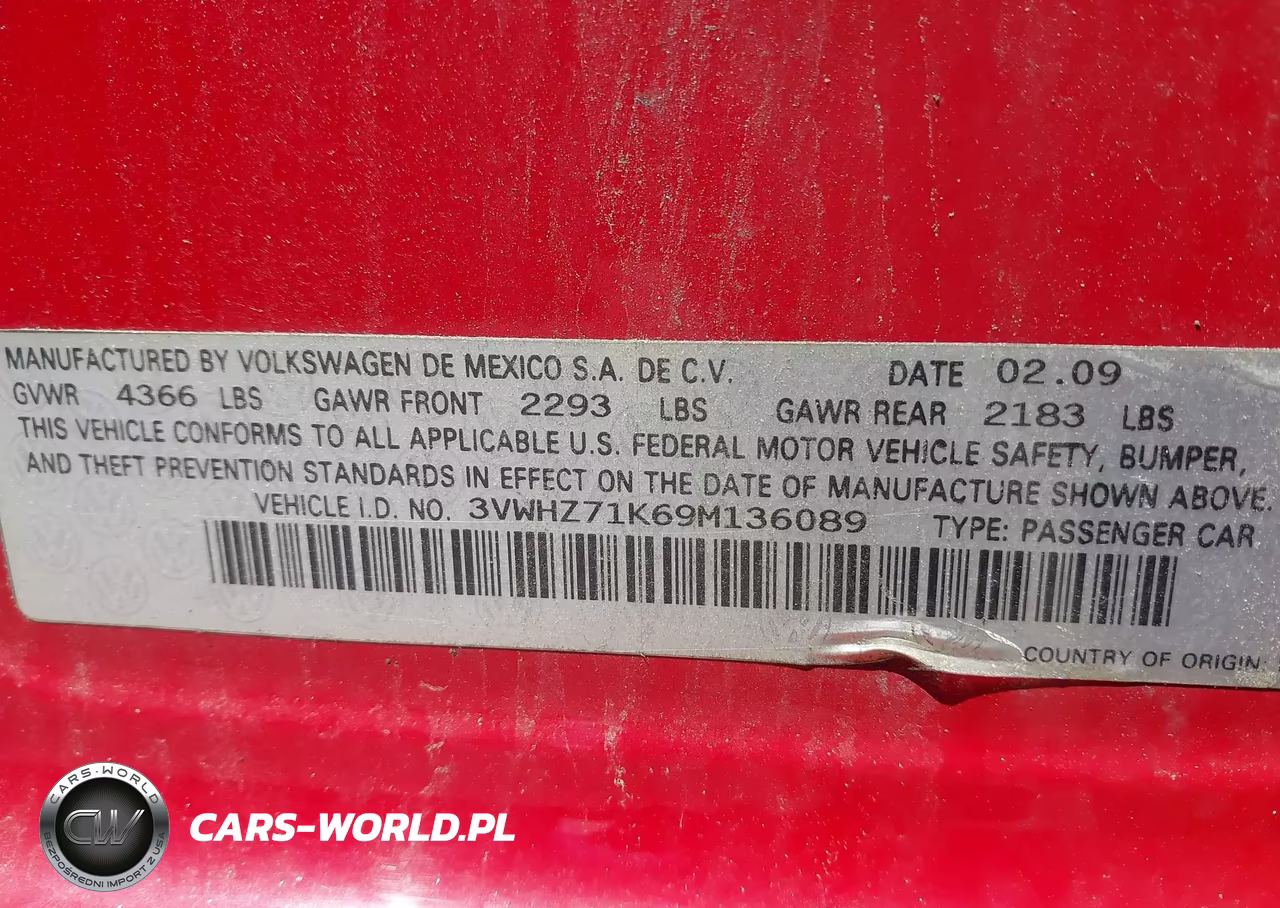 2009 Volkswagen Jetta S VIN:3VWHZ71K69M136089 - 9