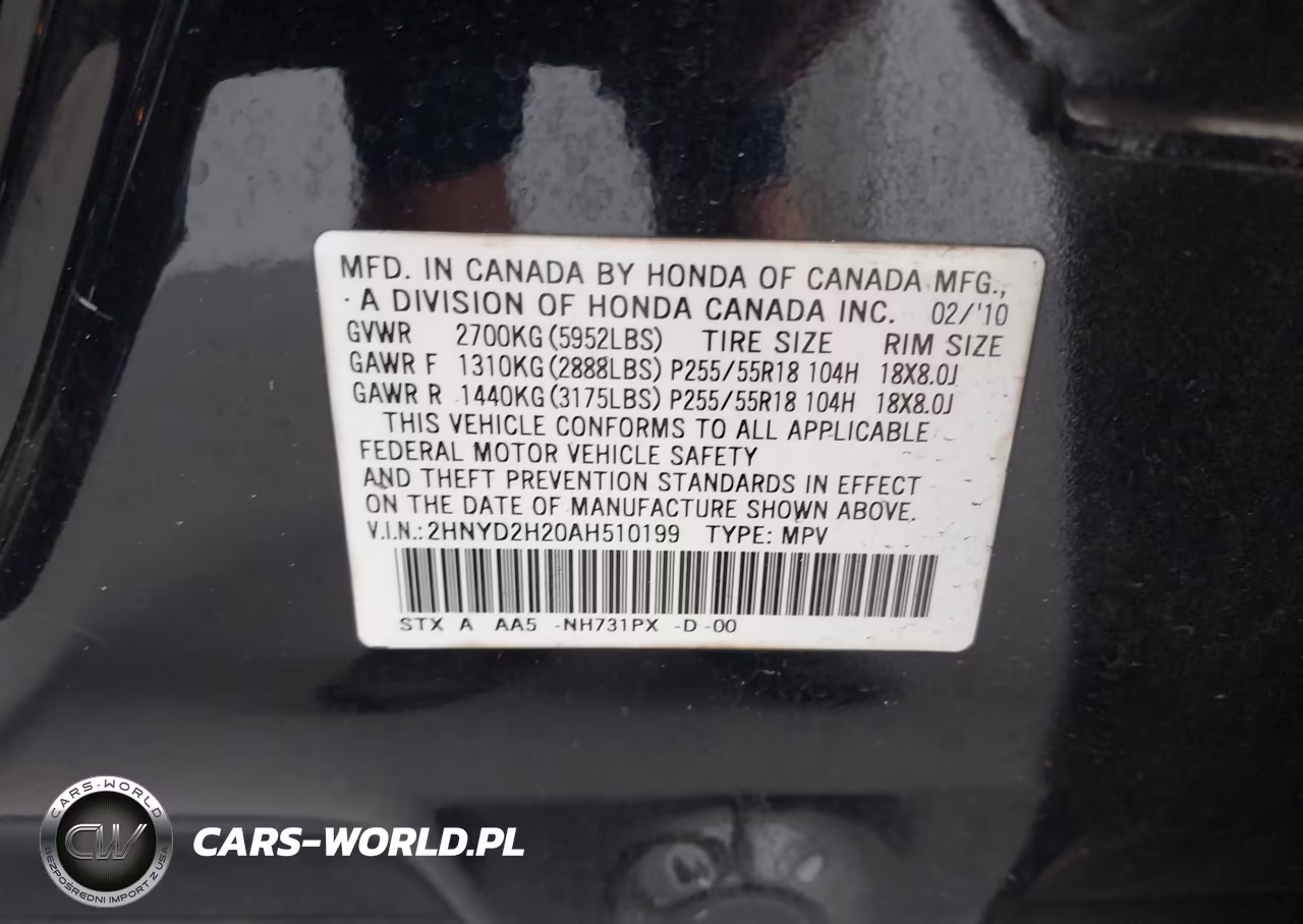 2010 Acura Mdx VIN:2HNYD2H20AH510199 - 9