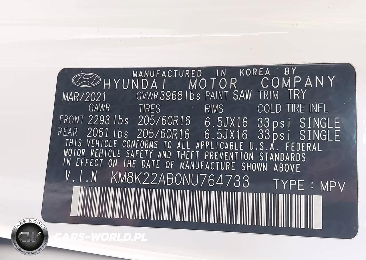 2022 Hyundai Kona Se VIN:KM8K22AB0NU764733 - 9