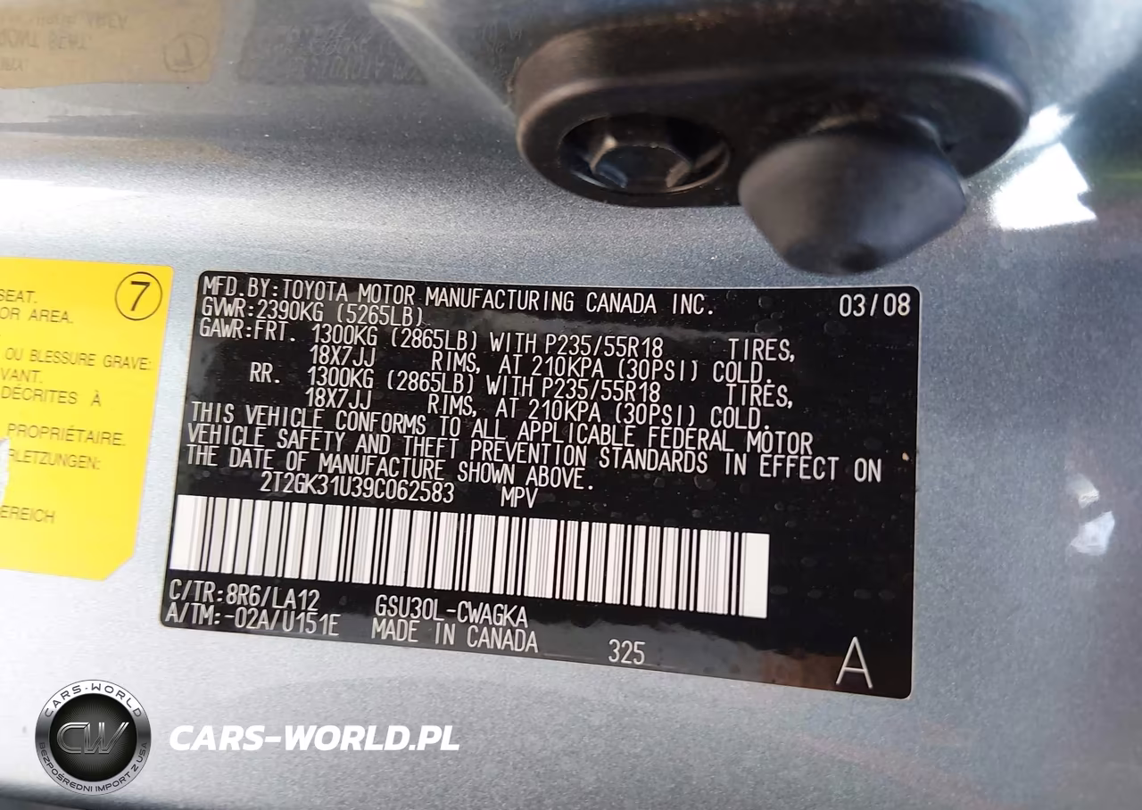 2009 Lexus Rx 350 VIN:2T2GK31U39C062583 - 9