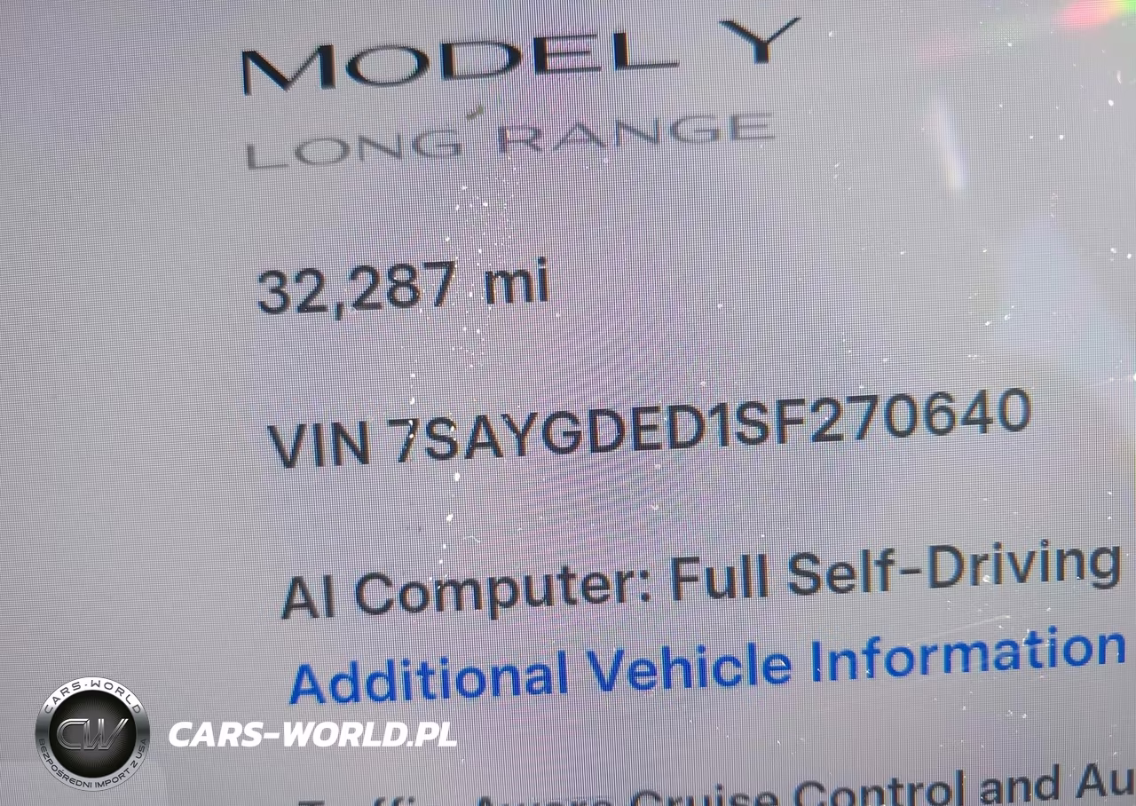 2025 Tesla Model Y Long Range Dual Motor Rear-Wheel Drive VIN:7SAYGDED1SF270640 - 16