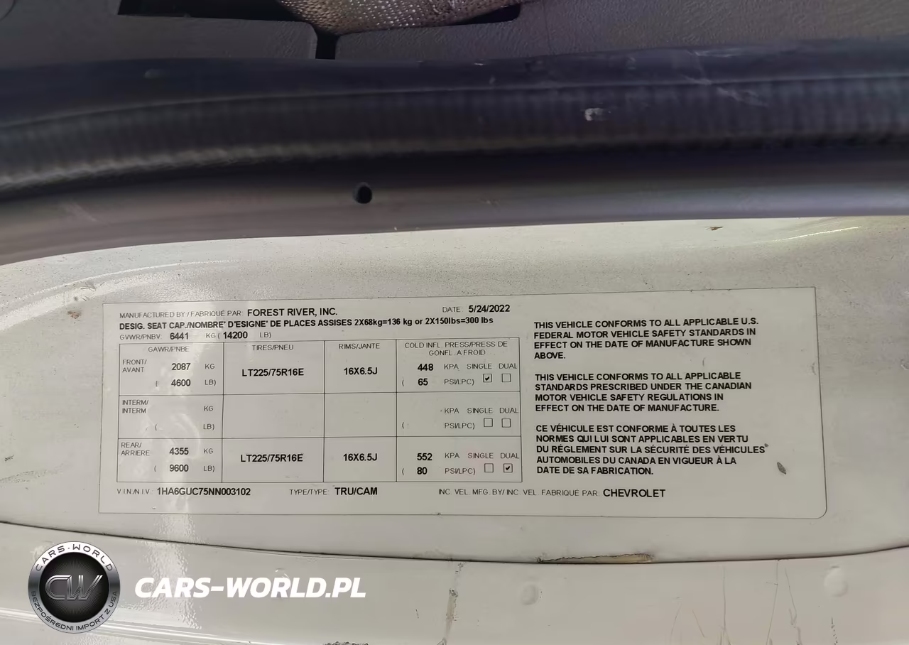 2022 Chevrolet Express Cutaway 4500 Van VIN:1HA6GUC75NN003102 - 8