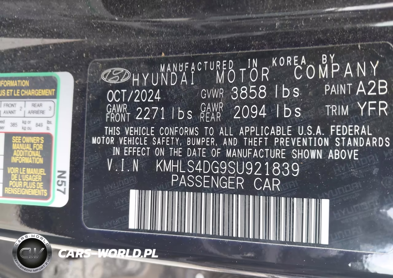 2025 Hyundai Elantra Sel Convenience VIN:KMHLS4DG9SU921839 - 9