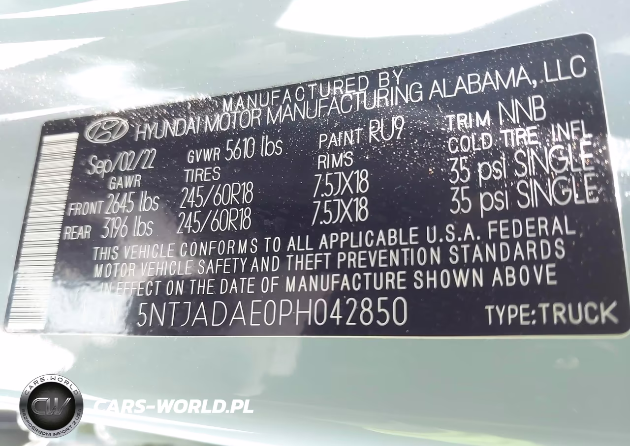 2023 Hyundai Santa Cruz Se VIN:5NTJADAE0PH042850 - 9