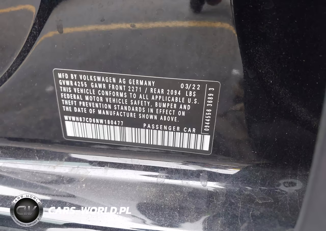 2022 Volkswagen Golf Gti 2.0T S VIN:WVWH87CD6NW180477 - 9