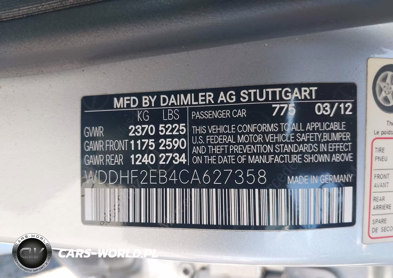 2012 Mercedes-Benz E 350 Bluetec VIN:WDDHF2EB4CA627358 - 9