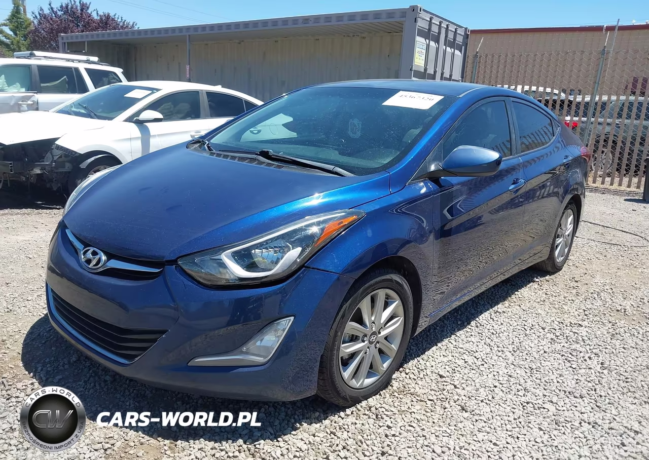 2016 Hyundai Elantra Se VIN:5NPDH4AE9GH710507 - 2