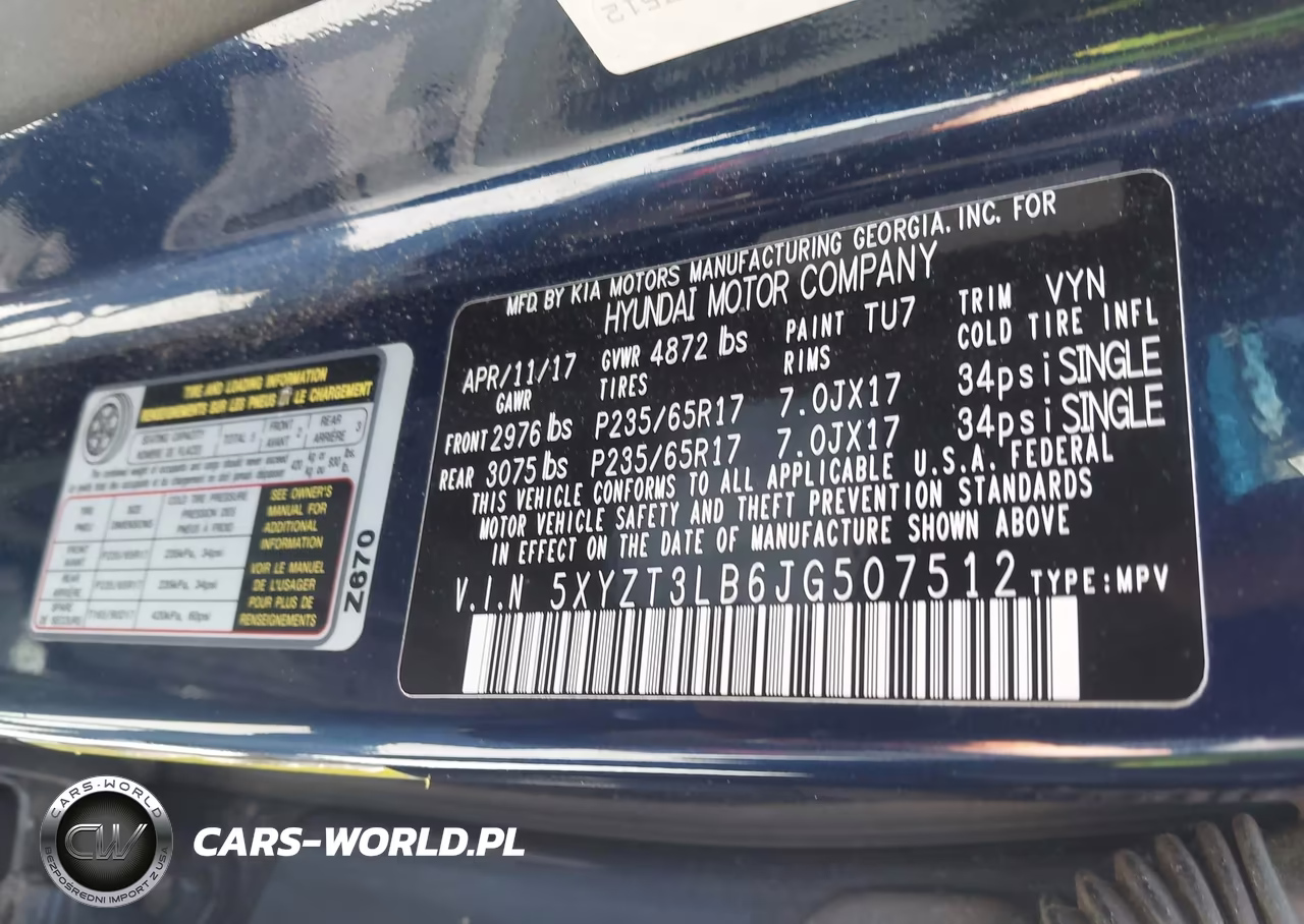 2018 Hyundai Santa Fe Sport 2.4L VIN:5XYZT3LB6JG507512 - 9