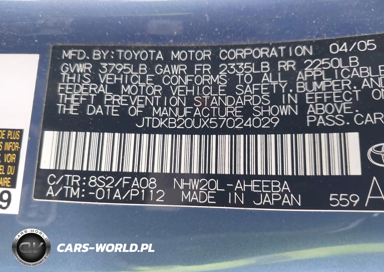 2005 Toyota Prius VIN:JTDKB20UX57024029 - 9