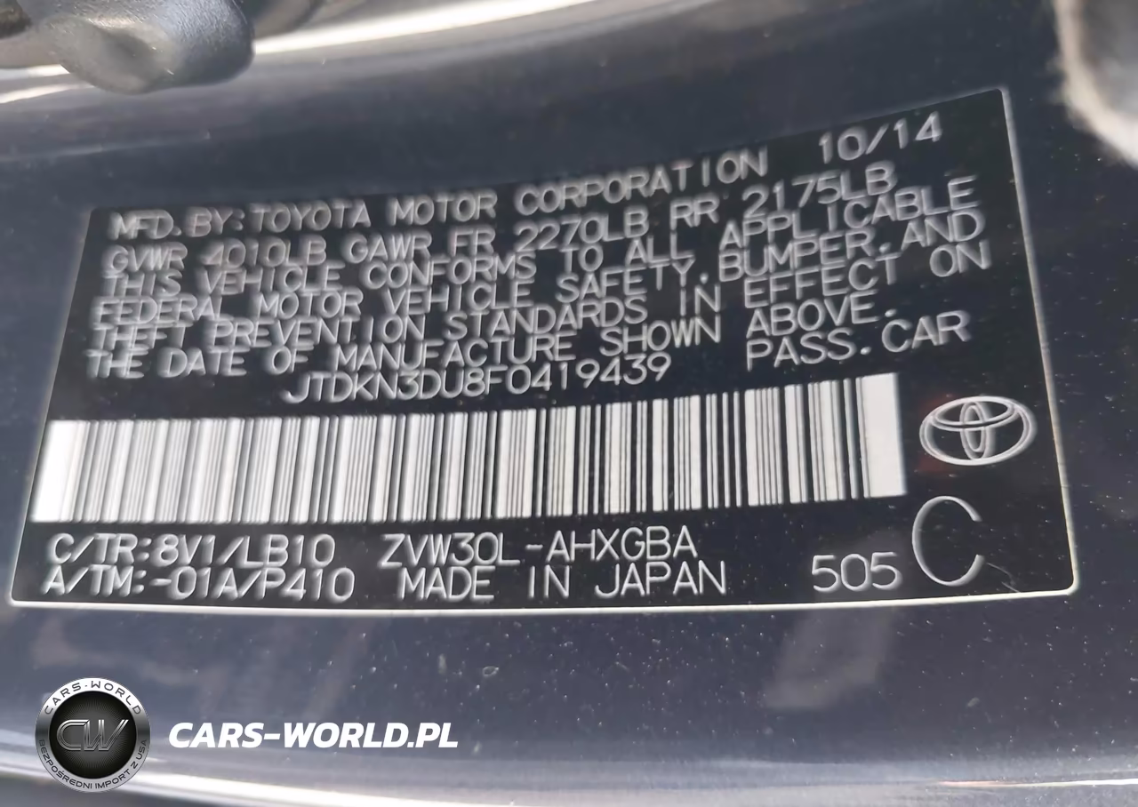 2015 Toyota Prius Four VIN:JTDKN3DU8F0419439 - 9