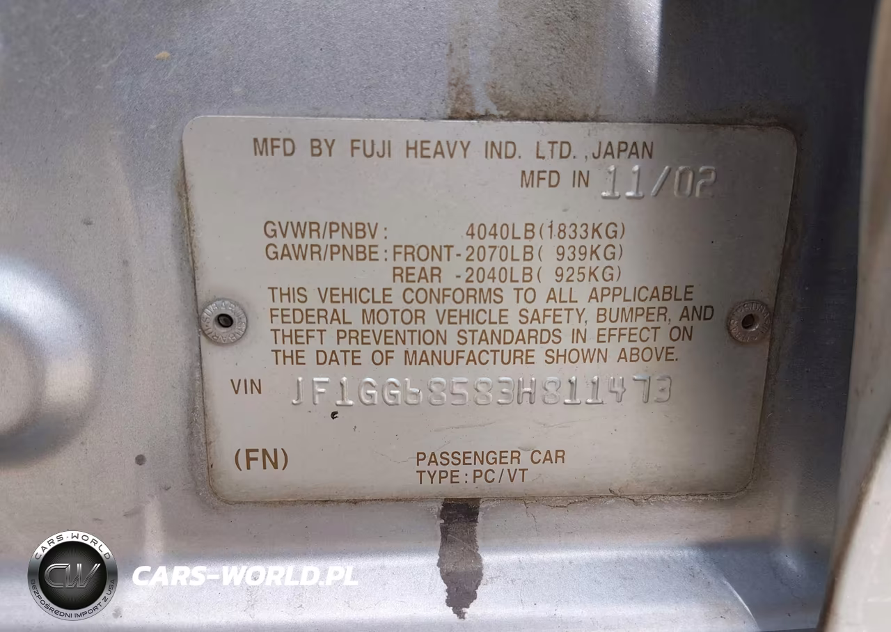 2003 Subaru Impreza Outback Sport VIN:JF1GG68583H811473 - 9