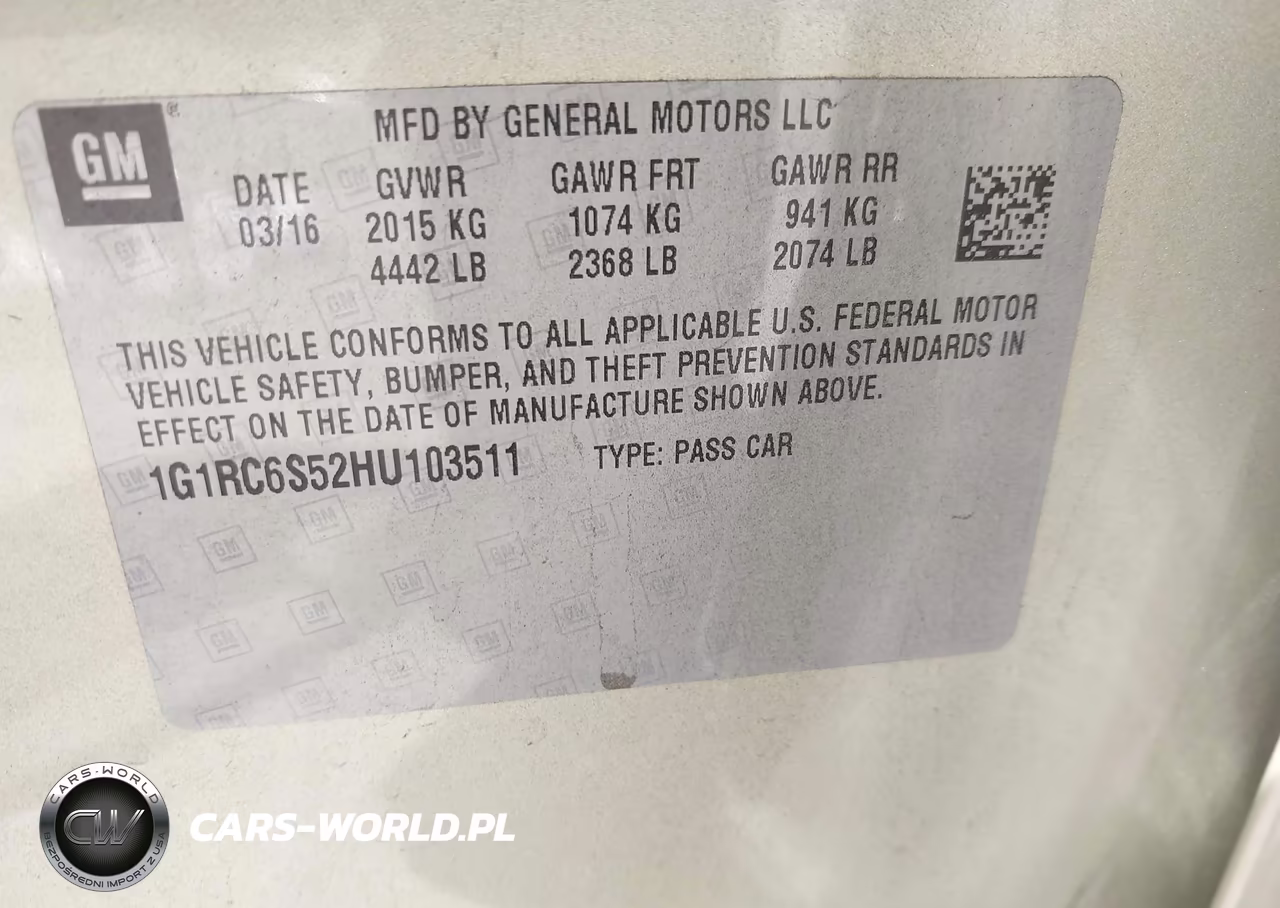 2017 Chevrolet Volt Lt VIN:1G1RC6S52HU103511 - 9