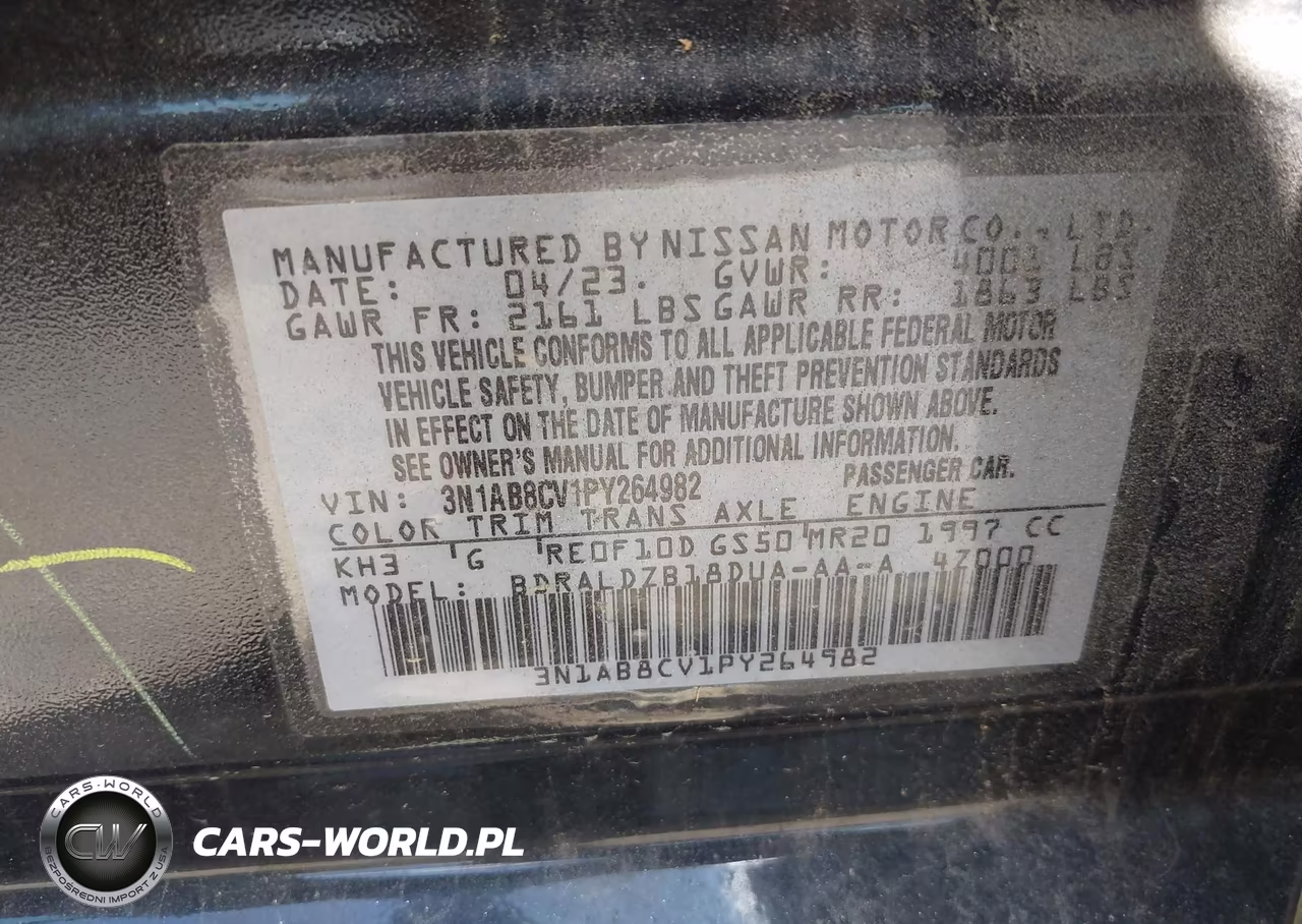 2023 Nissan Sentra Sv Xtronic Cvt VIN:3N1AB8CV1PY264982 - 9