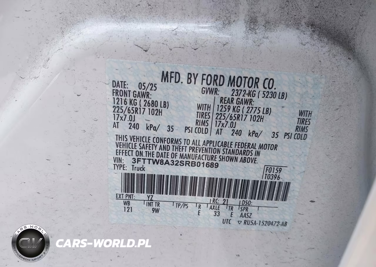2025 Ford Maverick Xl VIN:3FTTW8A32SRB01689 - 9