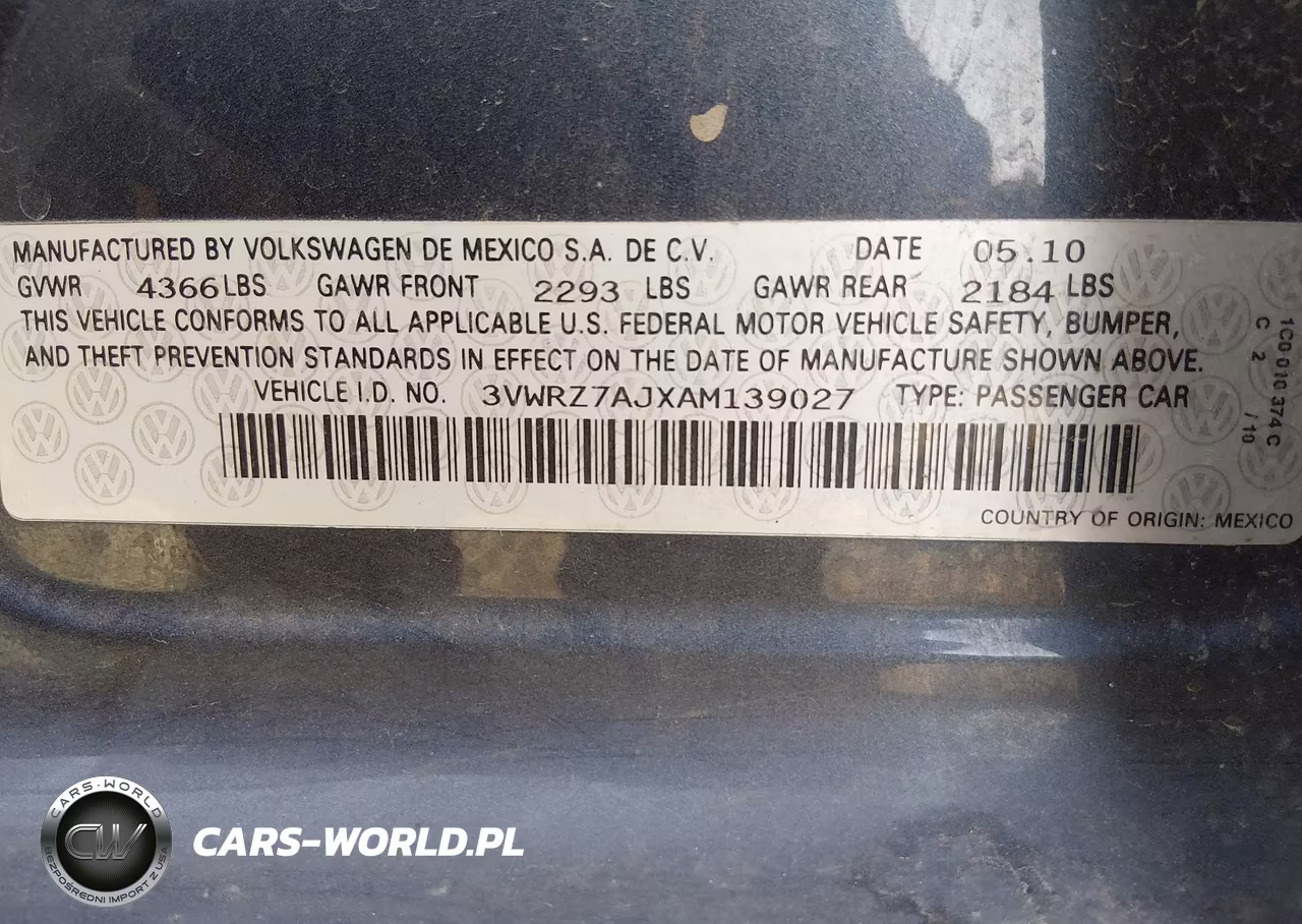 2010 Volkswagen Jetta Limited Edition VIN:3VWRZ7AJXAM139027 - 9
